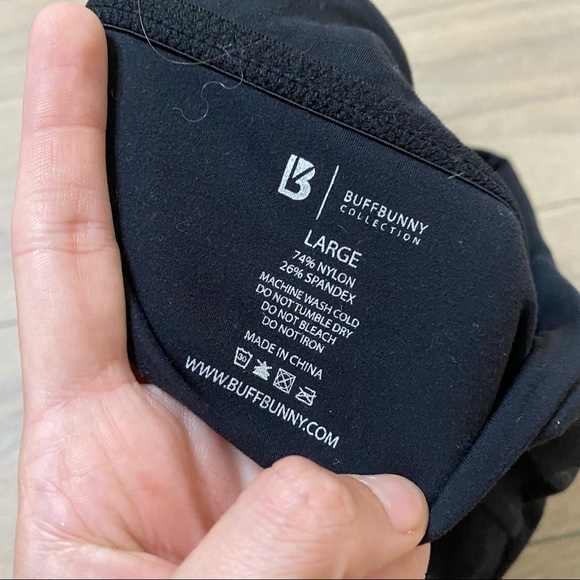BUFF BUNNY black Rosa sports bra L - Picture 10 of 11